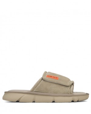 Naked Wolfe Alaska Men's Slides Grey UK | B5F-3355