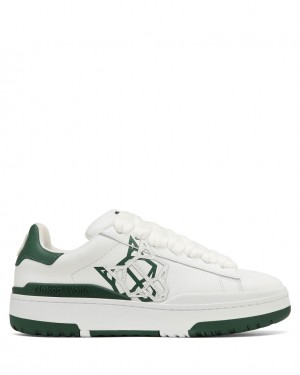 Naked Wolfe Archive Women's Sneakers White / Green UK | P1R-0370