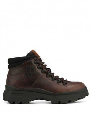 Naked Wolfe Aspire Men's Boots Brown UK | H0J-3687