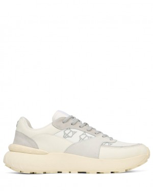 Naked Wolfe Dart Men's Sneakers White UK | A9P-6012