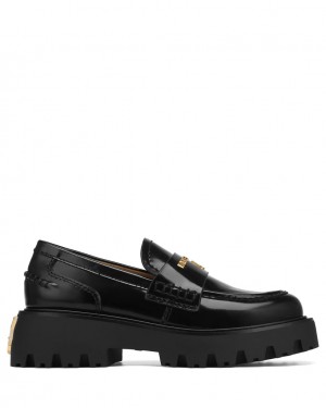 Naked Wolfe Flawed Box Women's Loafers Black UK | B9U-3608