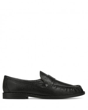 Naked Wolfe Goldie Sheep Eel Women's Loafers Black UK | A4J-8664