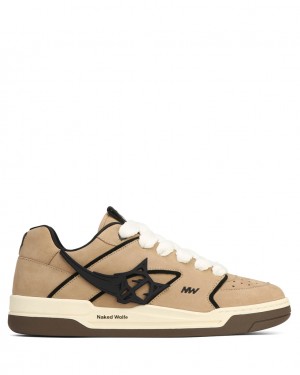 Naked Wolfe Horizon Men's Sneakers Brown UK | T1J-7069