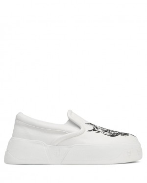 Naked Wolfe Killer Men's Sneakers White UK | L0J-5324