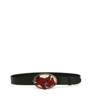 Naked Wolfe Kosa Belt Men's Belts Black UK | W2T-6175