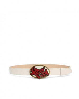 Naked Wolfe Kosa Belt Men's Belts White UK | C8S-8241