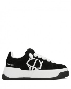 Naked Wolfe Kray Men's Sneakers Black / White UK | F2R-6356