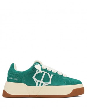 Naked Wolfe Kray Men's Sneakers Green UK | X4L-7455