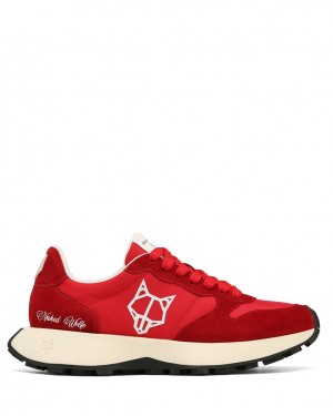 Naked Wolfe Plug Women's Sneakers Red UK | T0W-5770