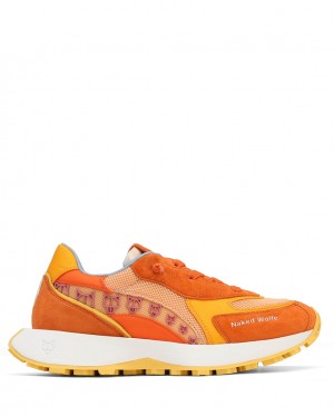 Naked Wolfe Porter Women's Sneakers Orange UK | I9W-9496