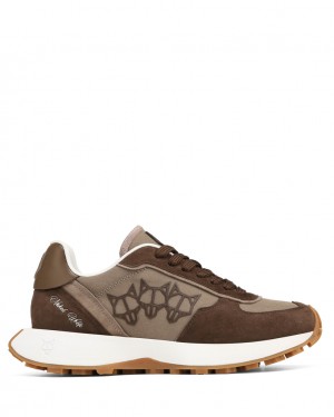 Naked Wolfe Prime Women's Sneakers Brown UK | U6K-4536