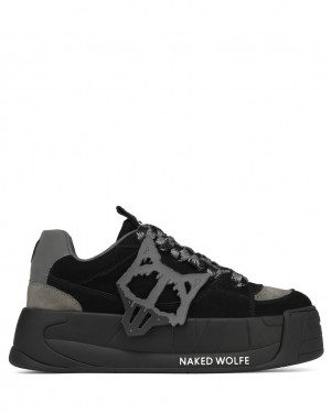 Naked Wolfe Slade Men's Sneakers Black UK | P0M-8752