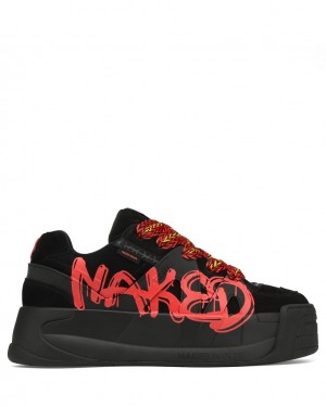 Naked Wolfe Slide Men's Sneakers Red UK | B0E-7691