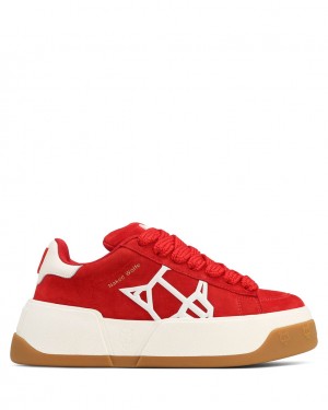 Naked Wolfe Sound Women's Sneakers Red UK | S2T-9665