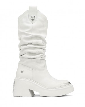 Naked Wolfe Stable Women's Boots White UK | Q7I-0768