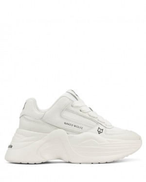 Naked Wolfe Temple Women's Sneakers White UK | H6N-2957