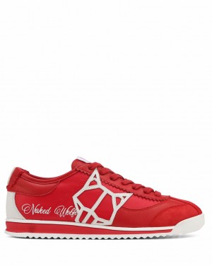 Naked Wolfe Vital Women's Sneakers Red UK | N5E-6935