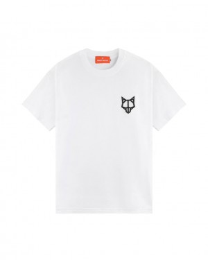 Naked Wolfe Wolfe Men's T Shirts White UK | Q8B-8611