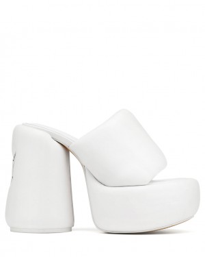 Naked Wolfe Wow Women's Heels White UK | A2R-0019