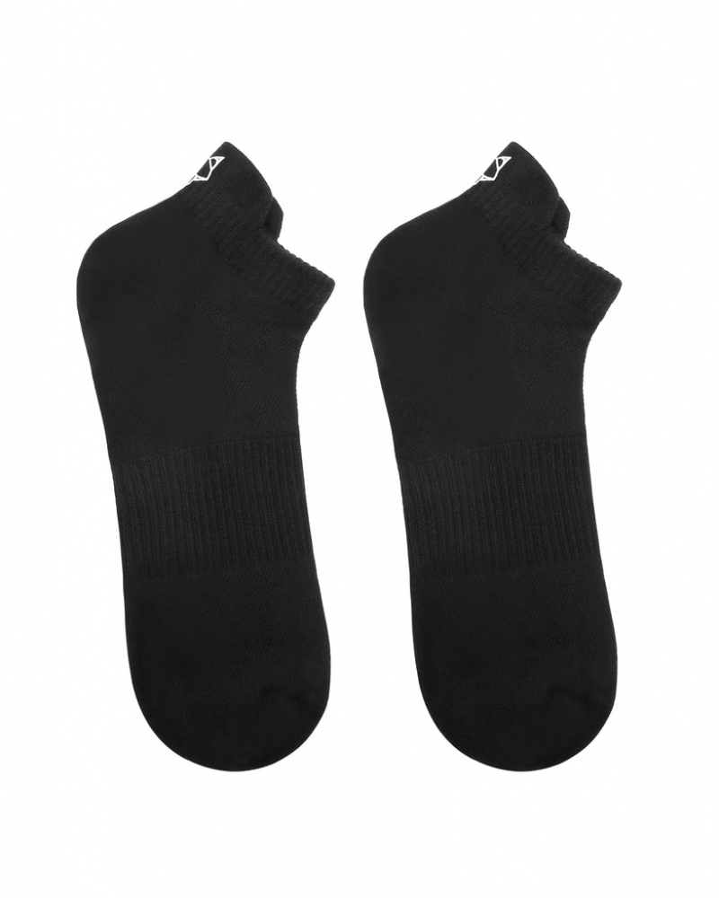 Naked Wolfe 3 Pack Mens Egyptian Cotton Ankle Socks Men's Socks Black UK | C5J-0686