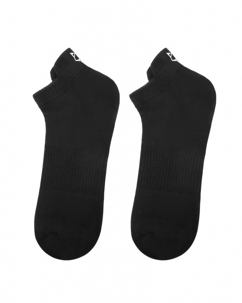 Naked Wolfe 3 Pack Mens Egyptian Cotton Ankle Socks Men's Socks Black UK | C5J-0686