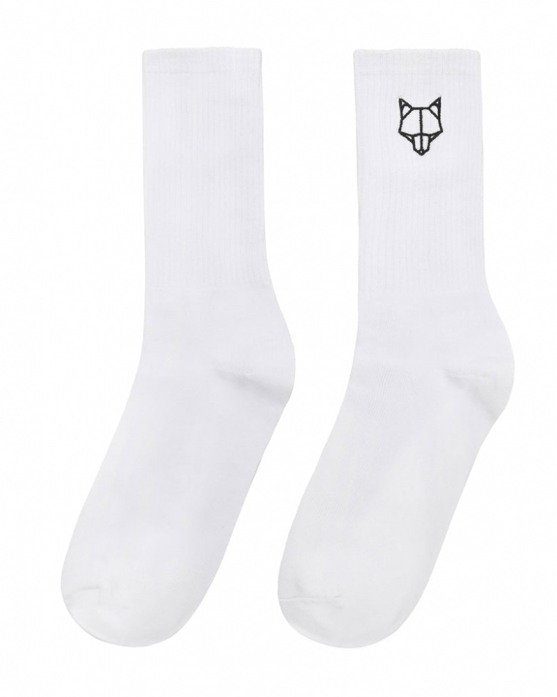 Naked Wolfe 3 Pack Mens Egyptian Cotton Socks Men's Socks White UK | K7N-4939