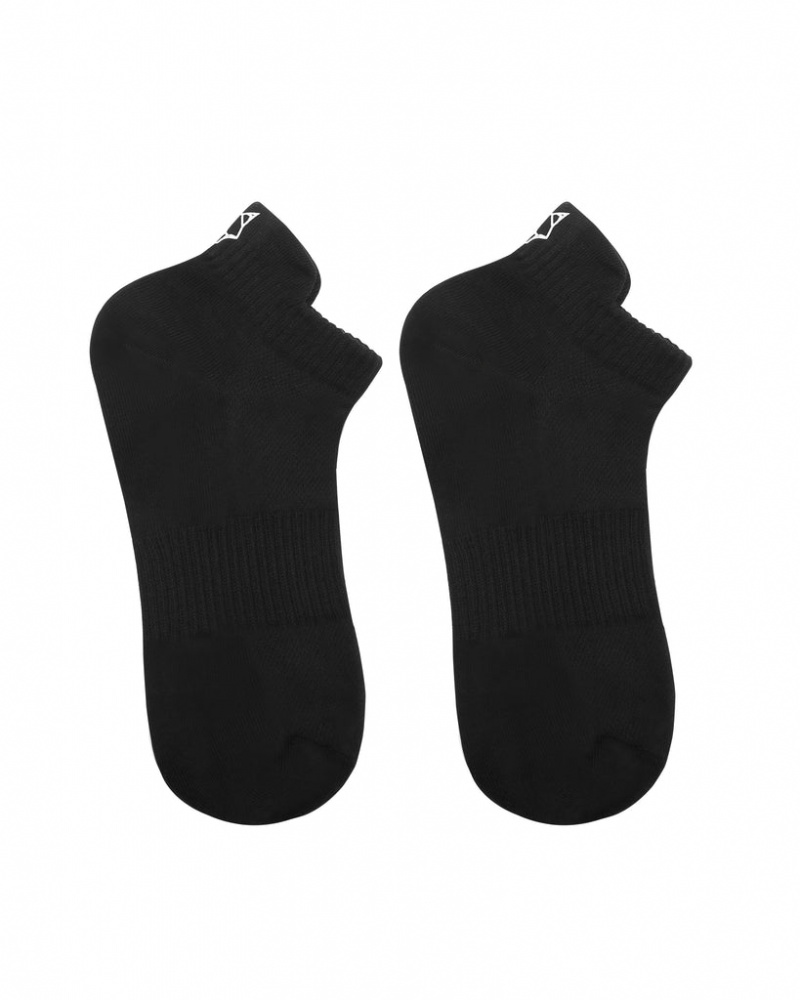 Naked Wolfe 3 Pack Womens Egyptian Cotton Ankle Socks Women's Socks Black UK | N6Z-7538