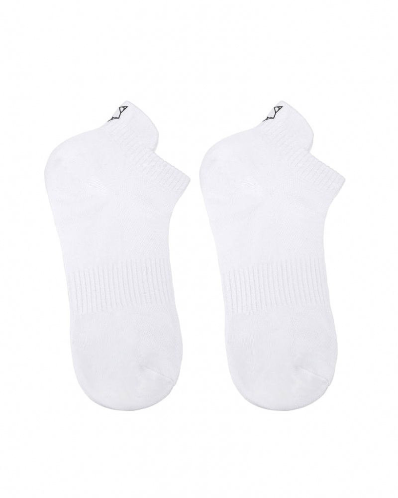 Naked Wolfe 3 Pack Womens Egyptian Cotton Ankle Socks Women's Socks White UK | I1H-2775