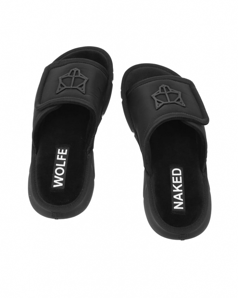 Naked Wolfe Alaska Men's Slides Black UK | U3Q-3445