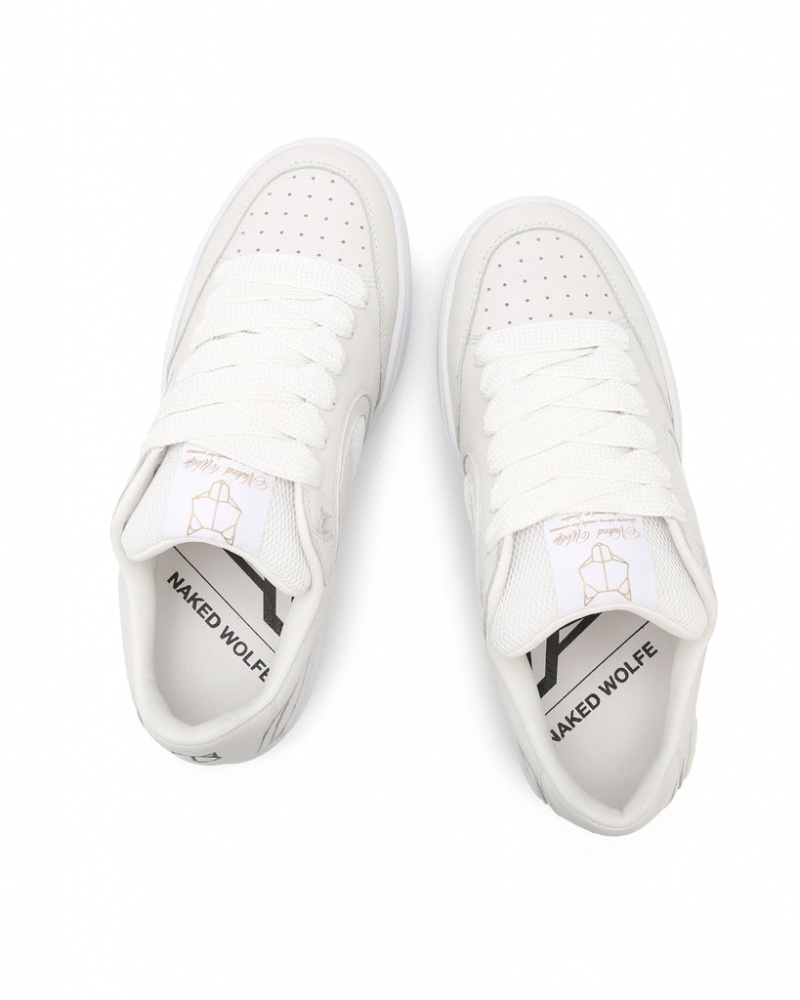 Naked Wolfe Ambition Women's Sneakers White UK | P9X-0787