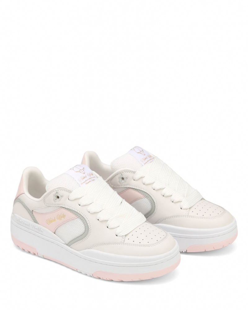 Naked Wolfe Ambition Women's Sneakers White / Pink UK | X0Y-9484