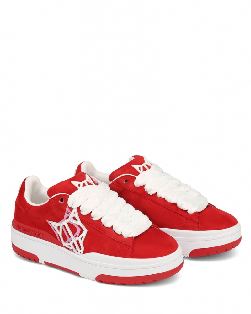 Naked Wolfe Archive Women's Sneakers Red UK | T0X-5515