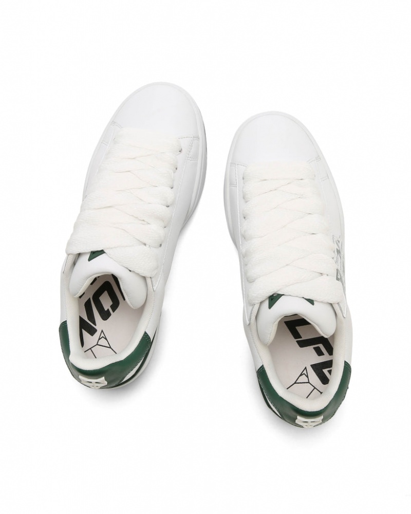 Naked Wolfe Archive Women's Sneakers White / Green UK | P1R-0370