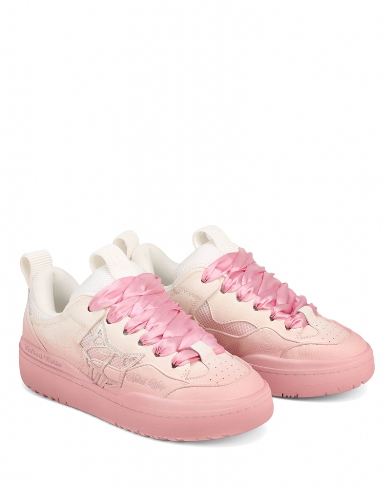 Naked Wolfe Area Spray Genysis Women's Sneakers Pink / White UK | A3Q-7179