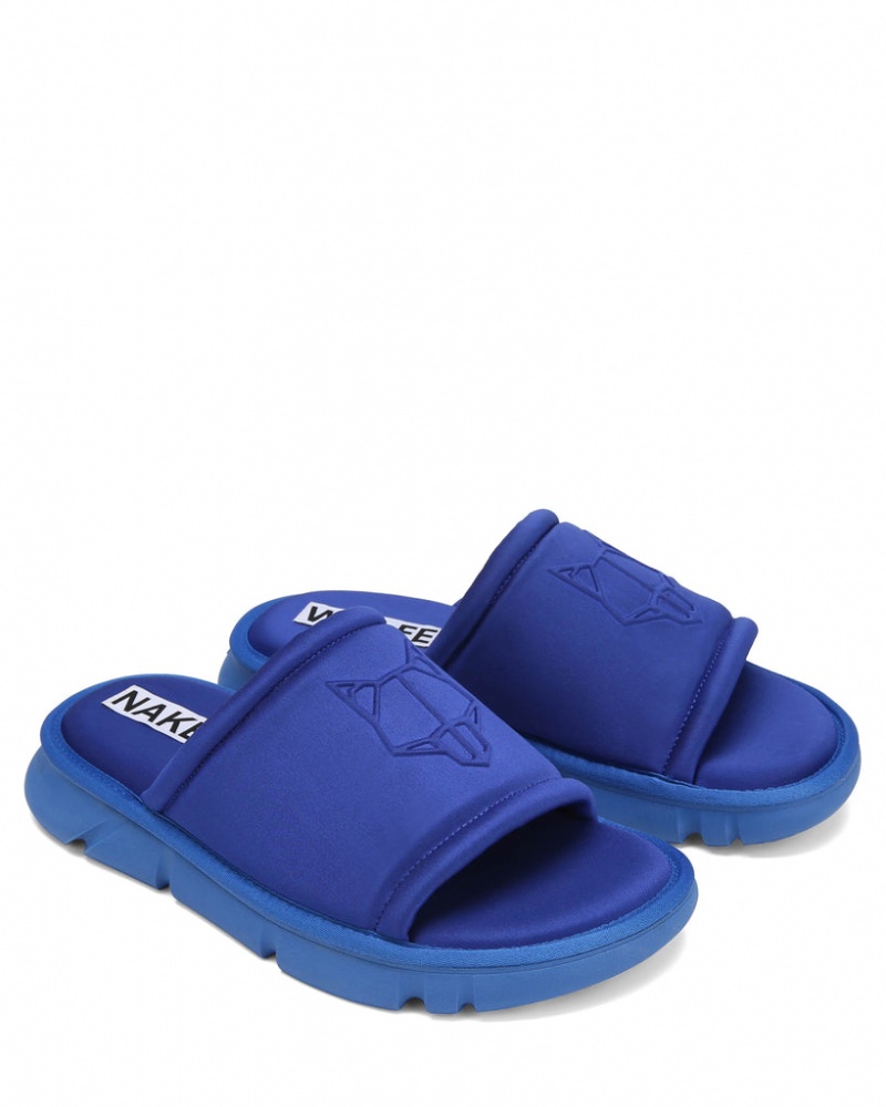 Naked Wolfe Arizona Men's Slides Blue UK | M6D-9650