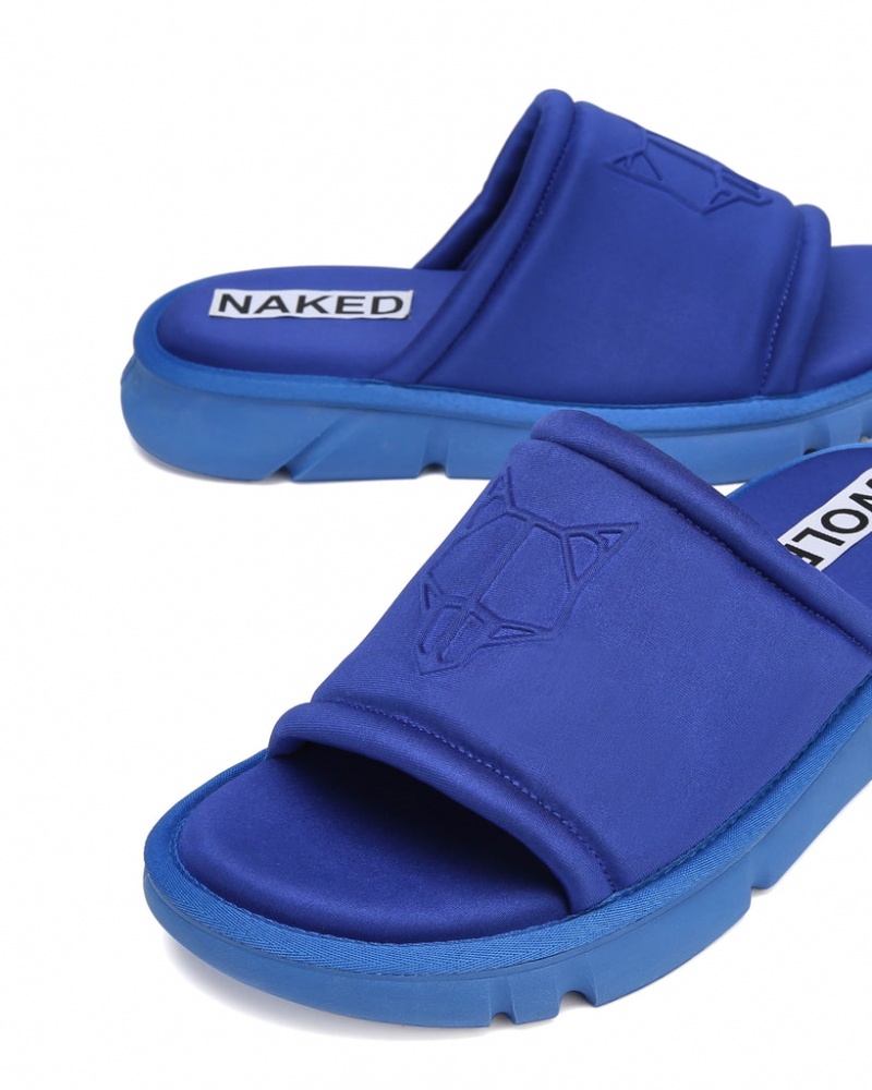 Naked Wolfe Arizona Men's Slides Blue UK | M6D-9650