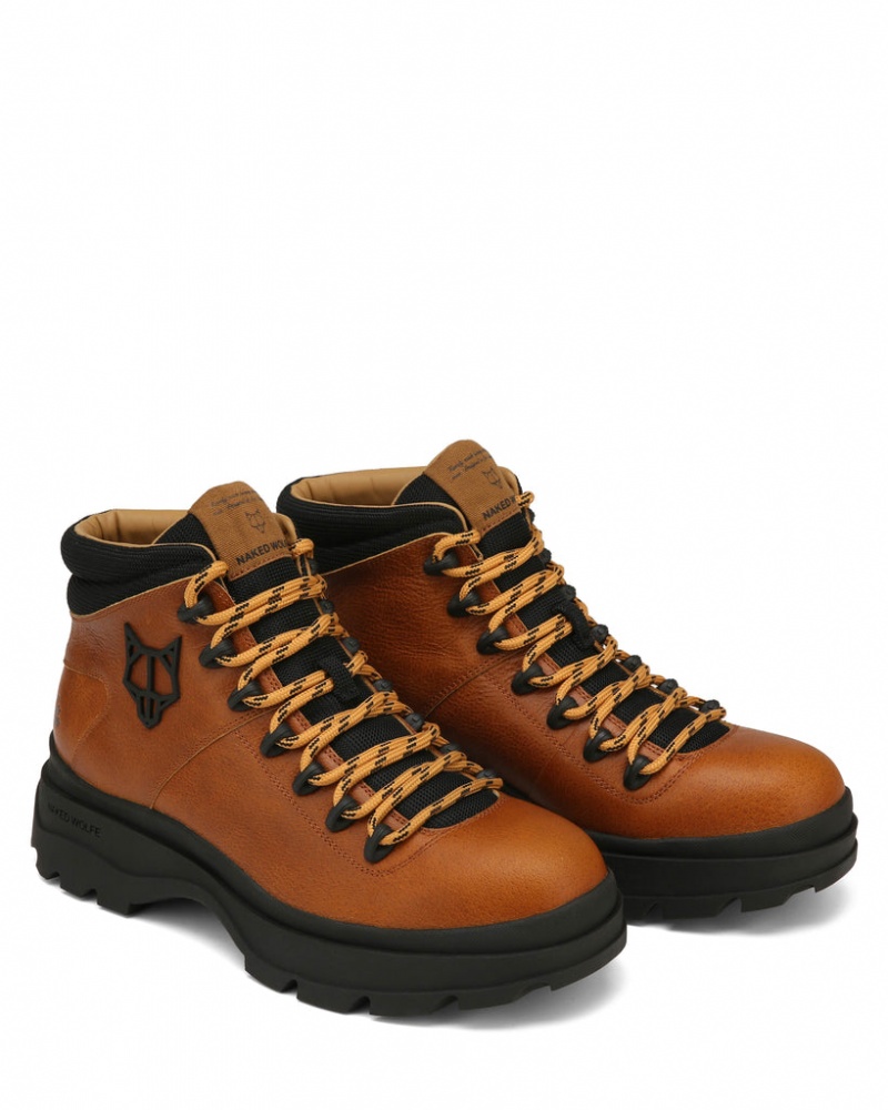 Naked Wolfe Aspire Men's Boots Brown UK | K2J-6281