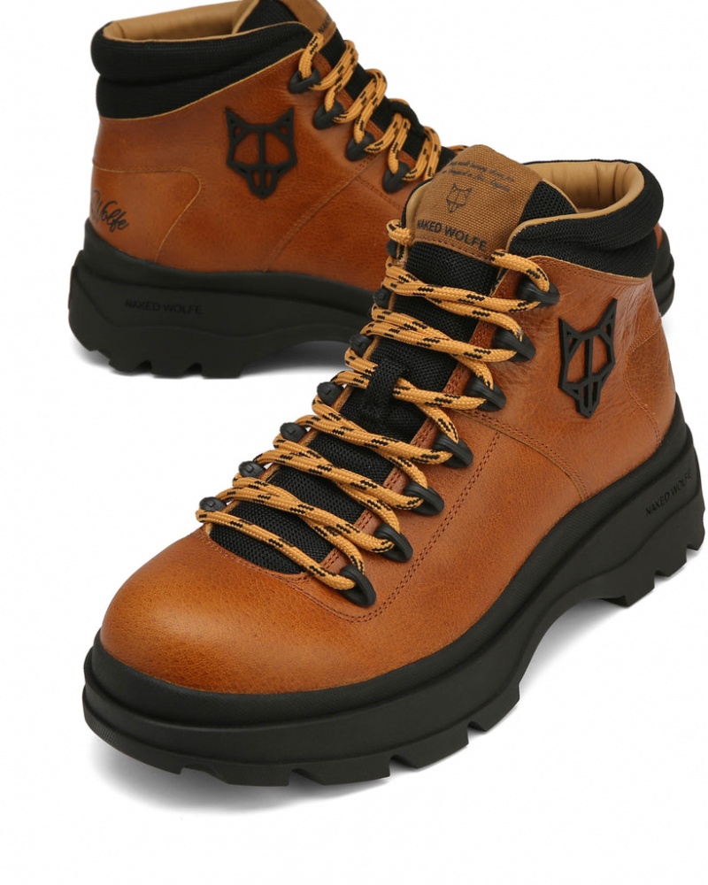 Naked Wolfe Aspire Men's Boots Brown UK | K2J-6281