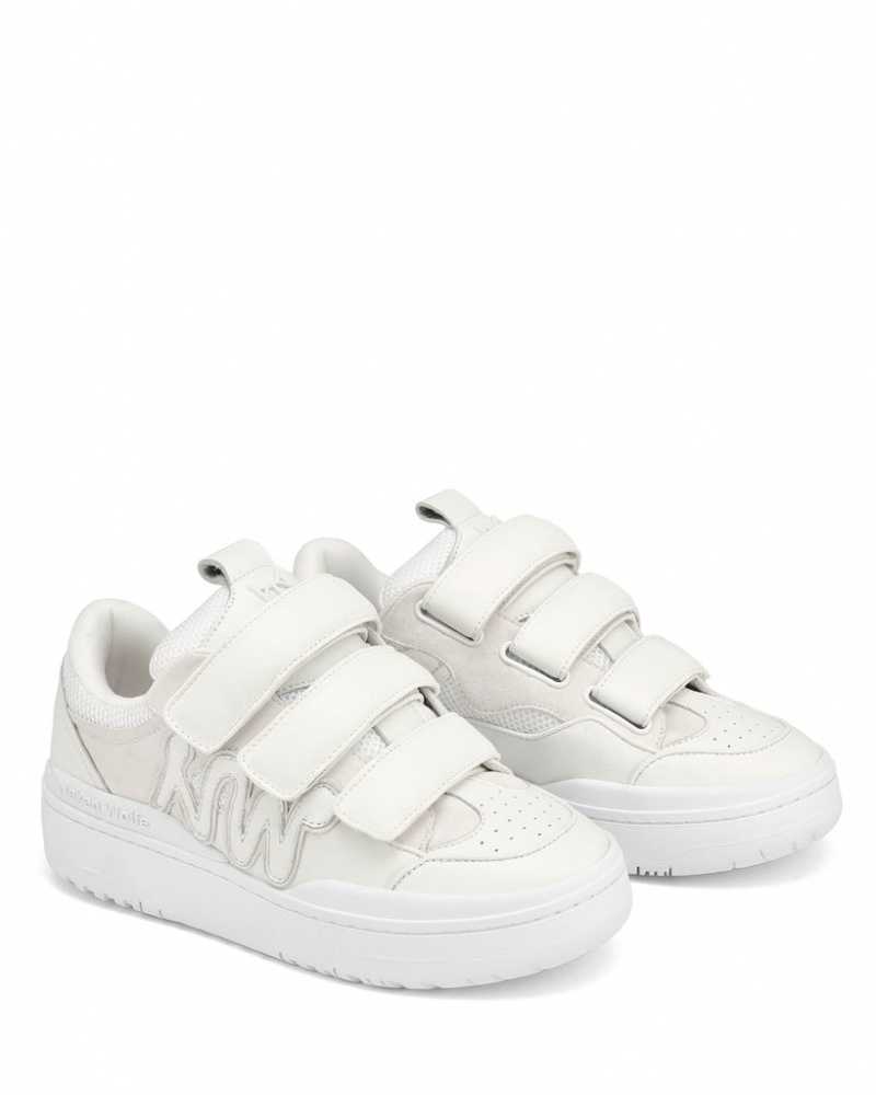 Naked Wolfe Atlanta Women's Sneakers White UK | M2J-8309