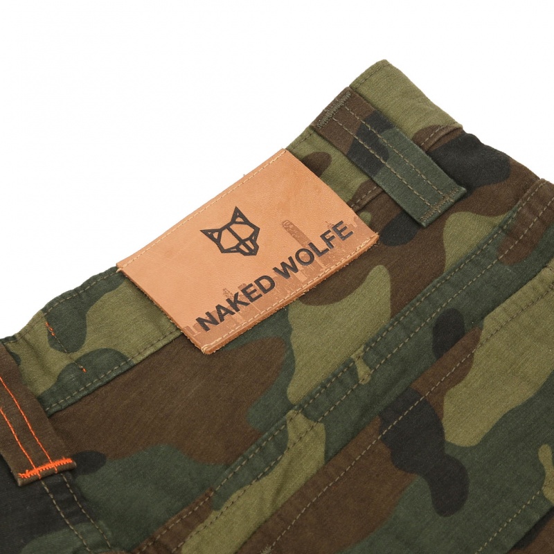 Naked Wolfe Baggy Pocket Cargo Pants Men's Pants Camo UK | K3B-2185