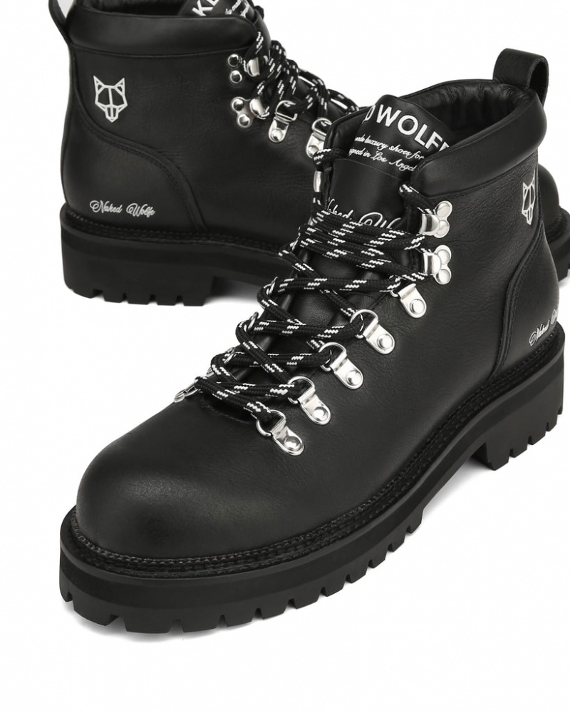 Naked Wolfe Bear Men's Boots Black UK | C5S-6644