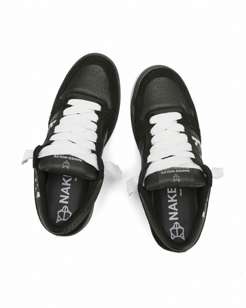 Naked Wolfe CM-00 Combo Men's Sneakers Black UK | Q4C-3338