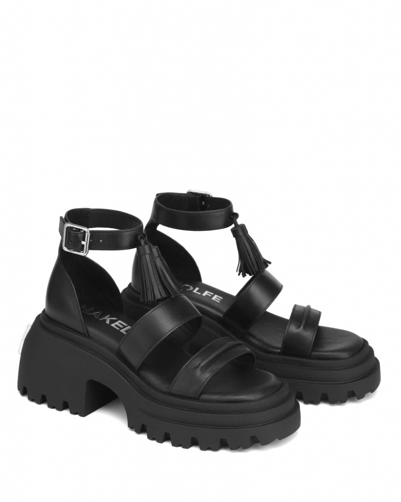 Naked Wolfe Cherub Women's Sandals Black UK | O6A-5589