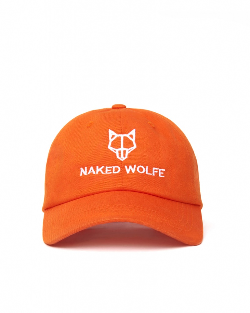 Naked Wolfe Classic Wolfe Cap Men\'s Hats Orange UK | K5L-2032