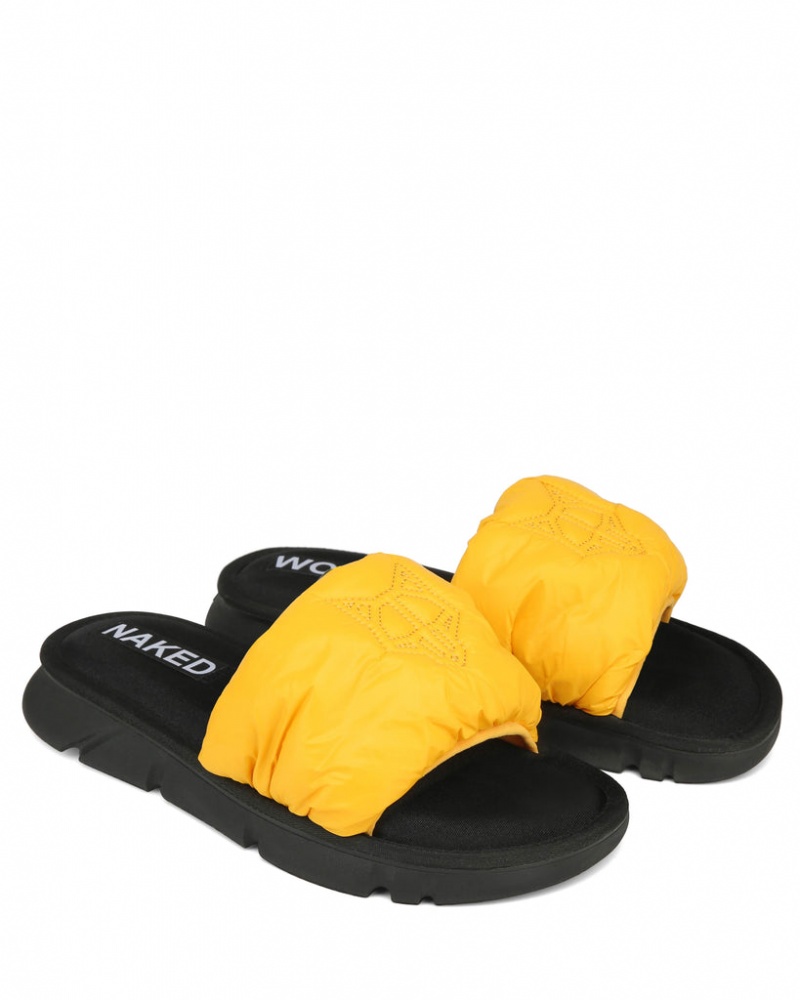 Naked Wolfe Coasting Men's Slides Yellow UK | K1W-3061