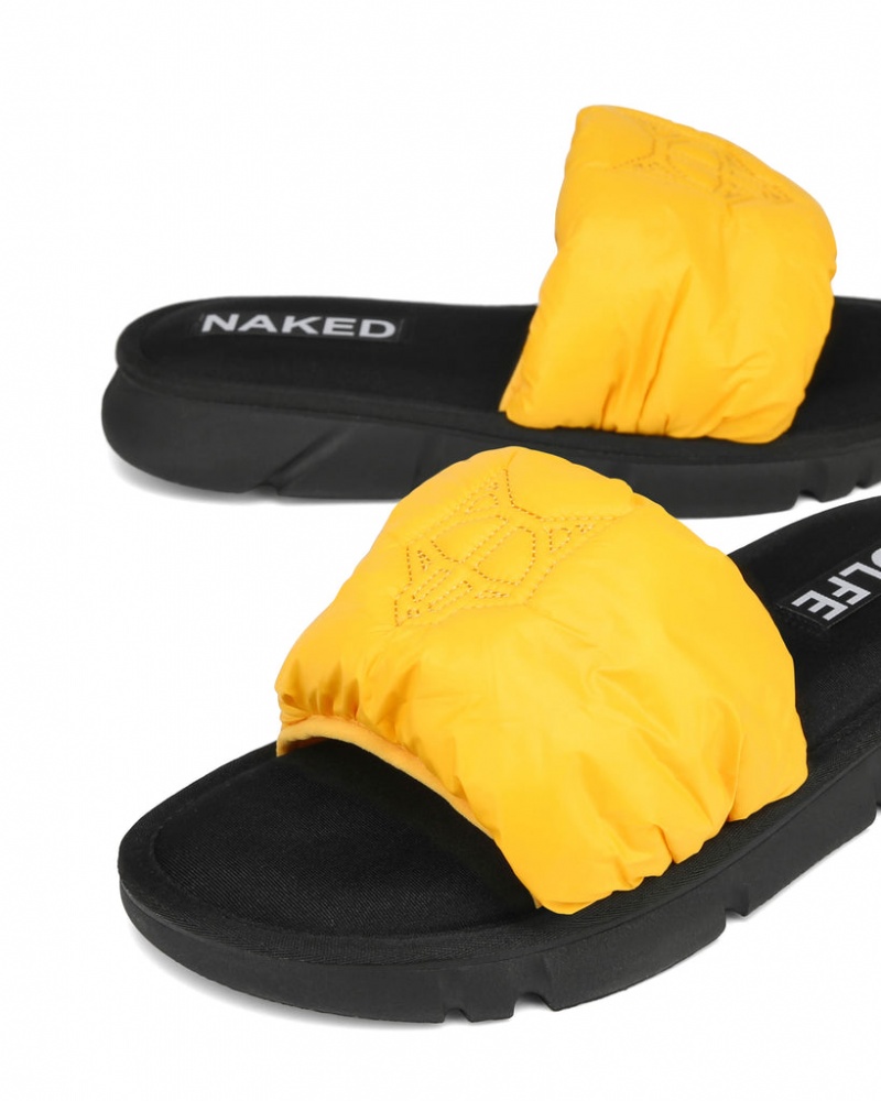 Naked Wolfe Coasting Men's Slides Yellow UK | K1W-3061