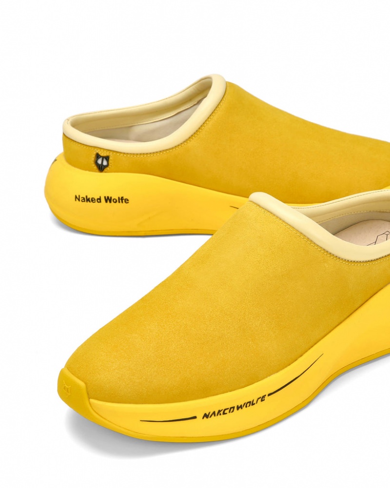 Naked Wolfe Dawn Men's Sneakers Yellow UK | R5J-4308