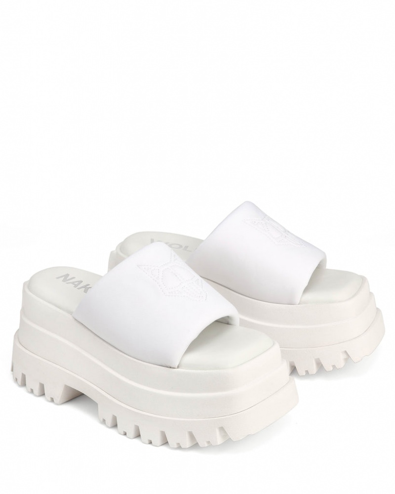 Naked Wolfe Delicious Women's Sandals White UK | P8K-1285