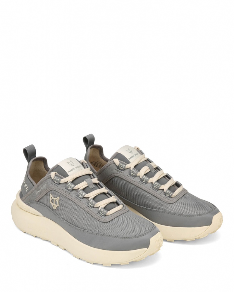 Naked Wolfe Drip Men's Sneakers Grey UK | N3V-6808