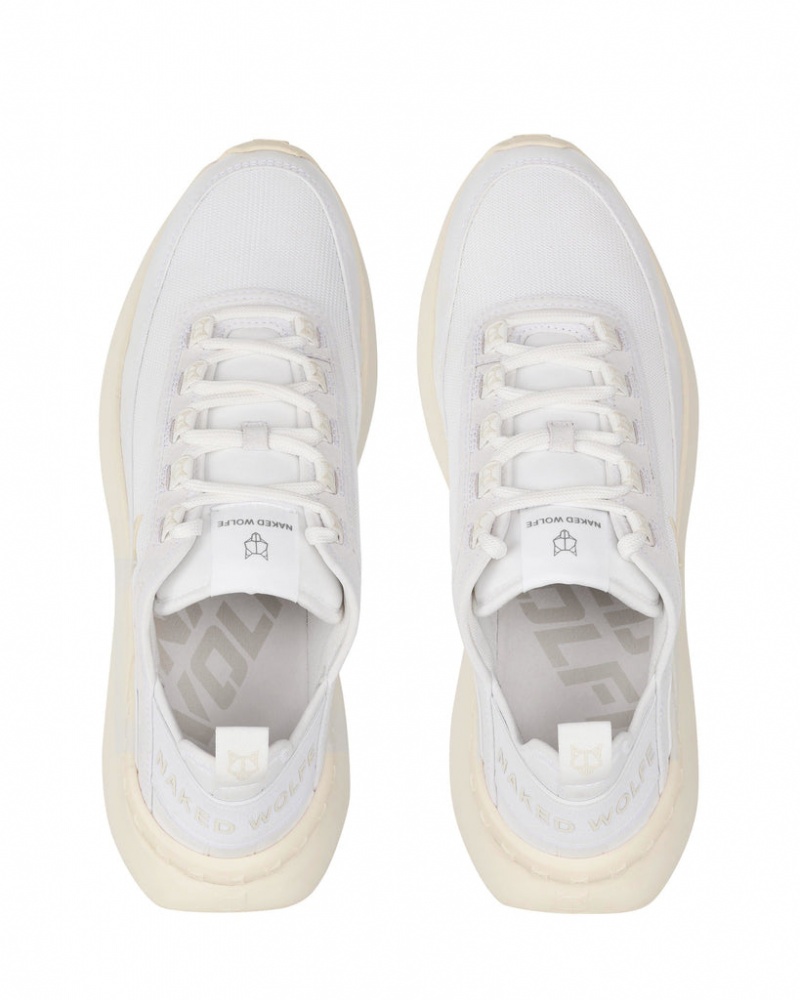 Naked Wolfe Drip Men's Sneakers White UK | P2J-8299